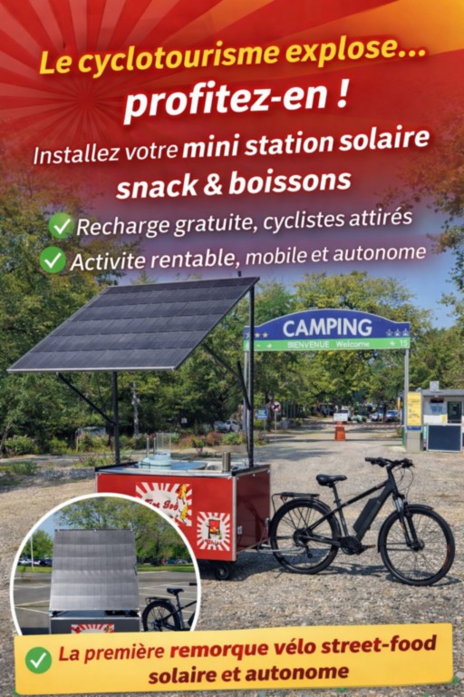 Franchise station solaire vélo