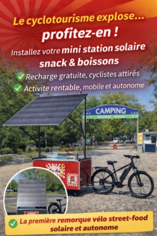 Franchise station solaire vélo
