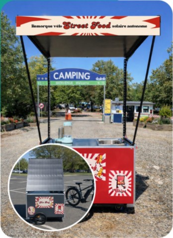 Remorque vélo solaire Street Food